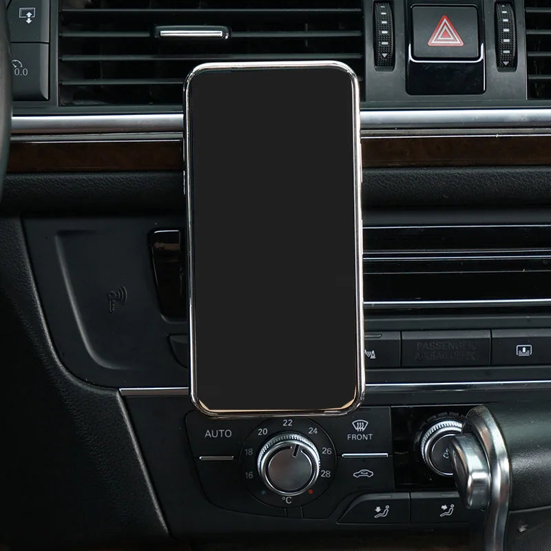 Magsafe Car phone holder phone GPS holder phone clip for Audi A6 C7 2012-2018 accessories for iPhone 12-18