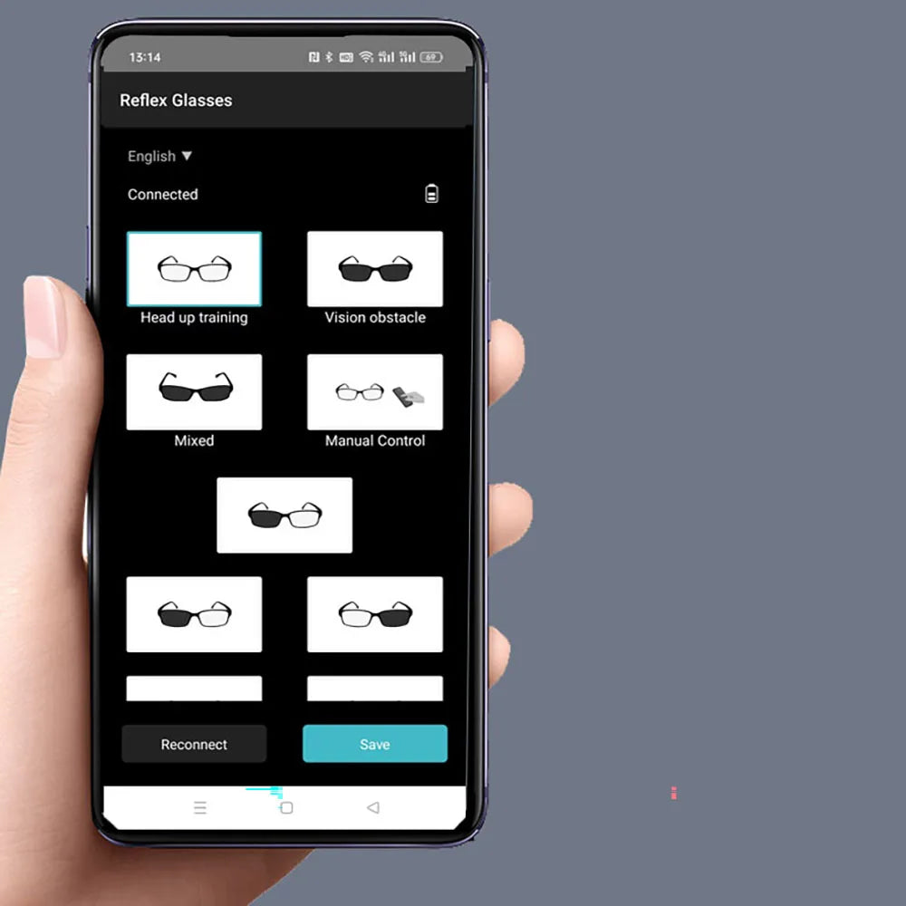 Reflex Glasses Eye Coordination Visual Interference Training Head Up Football Basketball Intelligent Technology Training Glasses