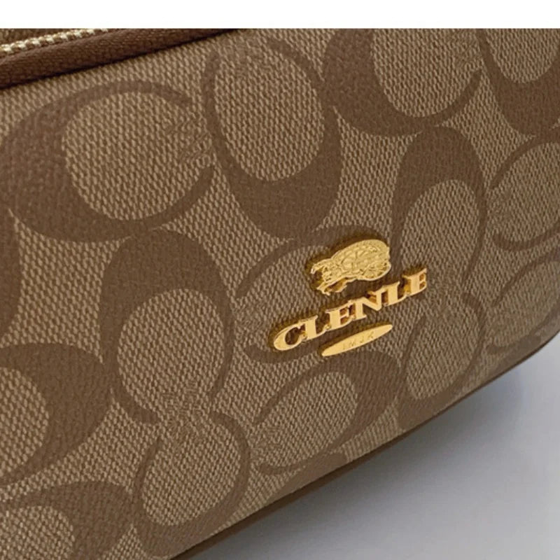 2026 New Retro Luxury Women Shoulder Bag Crossbody Bag Original Circular Pattern Logo Durable Fabric Adjustable Strap Daily Work