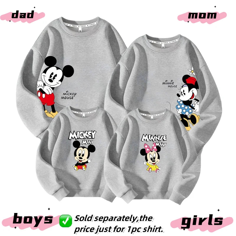 Mother Kids Clothes Matching Family Outfits Parent Child for Autumn and Winte Clothing Sweat-shir