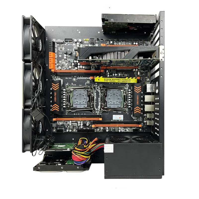 DIY PC Test Bench Open Chassis Rack for ATX/M-ATX/ITX Motherboards Solid Open Air Simple Rack DIY Computer Case Easy to Assemble