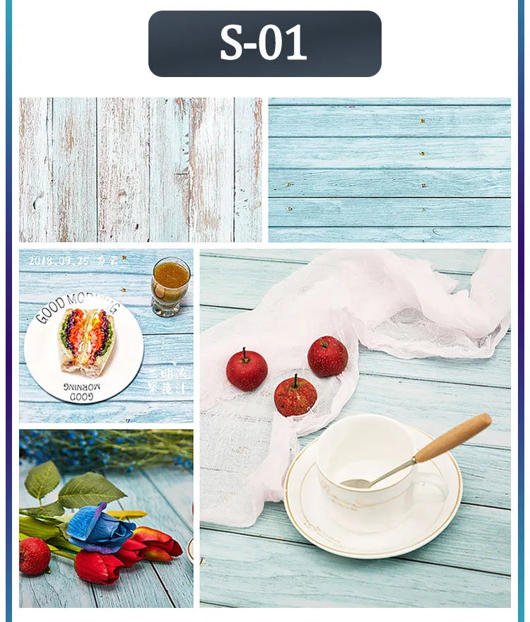 Photo Background for Food Cosmetics Photophones for Photos Art Paper 53X84cm 2Sides Photography Background Backdrops Christmas