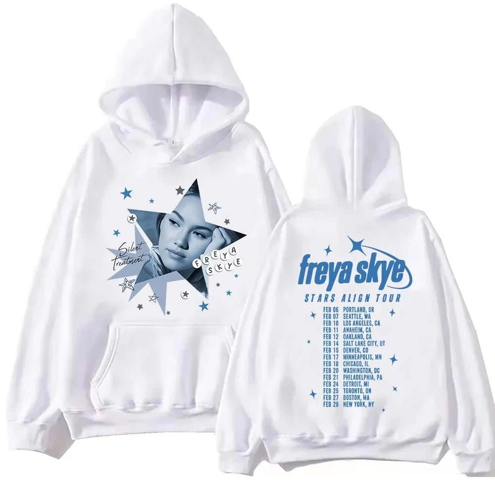 Silent Treatment Hoodies Freya Skye Fashion Clothes Winter Spring Fleece Long Sleeve Hooded Sweatshirts Male Female Pullover