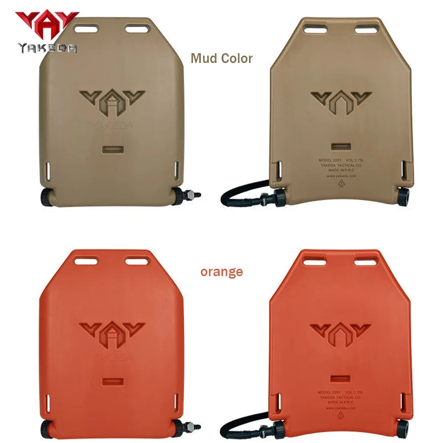 YAKEDA Hunting Vest 1.75L Integrated Water Bag Insert Board with Water Delivery Hose Made of Hard and Lightweight Material