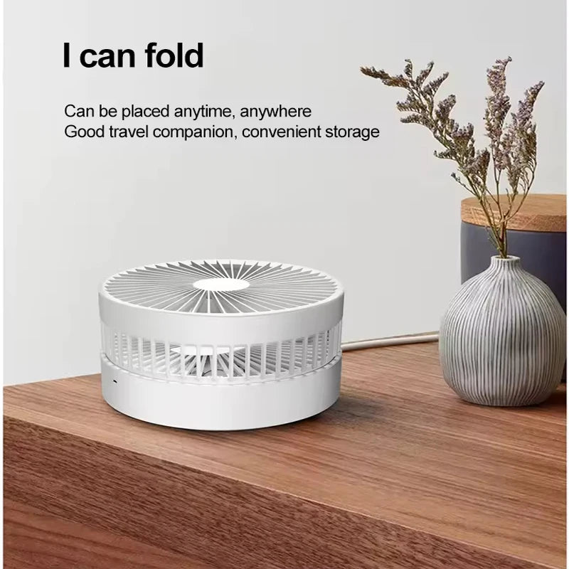 Retractable Fan USB Charging Telescopic Foldable Portable Mini Electric Fan Dormitory Outdoor Cooling Appliances Adjustable Fans
