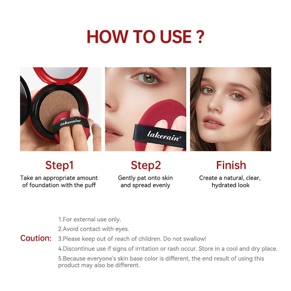 TIRTIR Sunscreen Air Cushion Poreless Bb Cc Cream High Coverage Oil-Control Soft Face Makeup Foundation Base Cosmetics