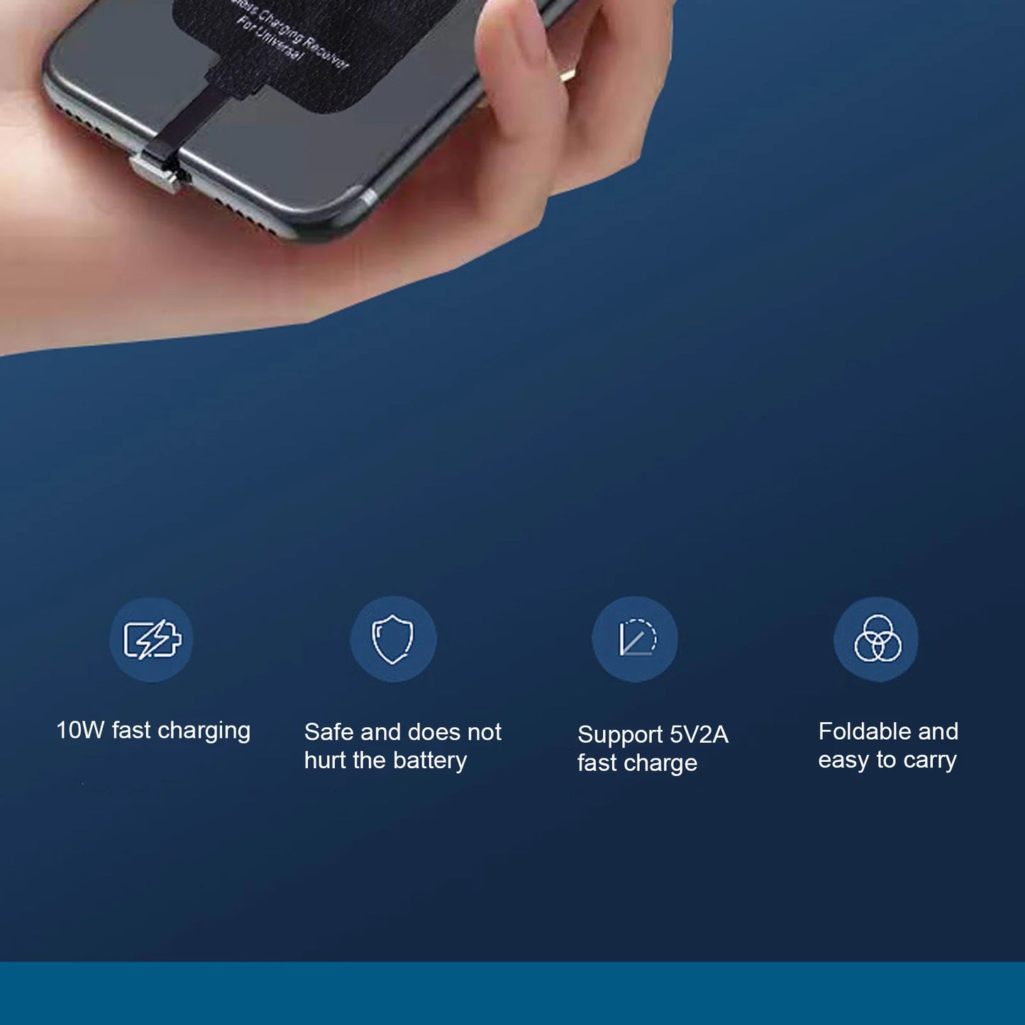 ZK40 10W Wireless Charging Receiver Type C Interface Wireless Charger Receiver Chip for Mobile Phones