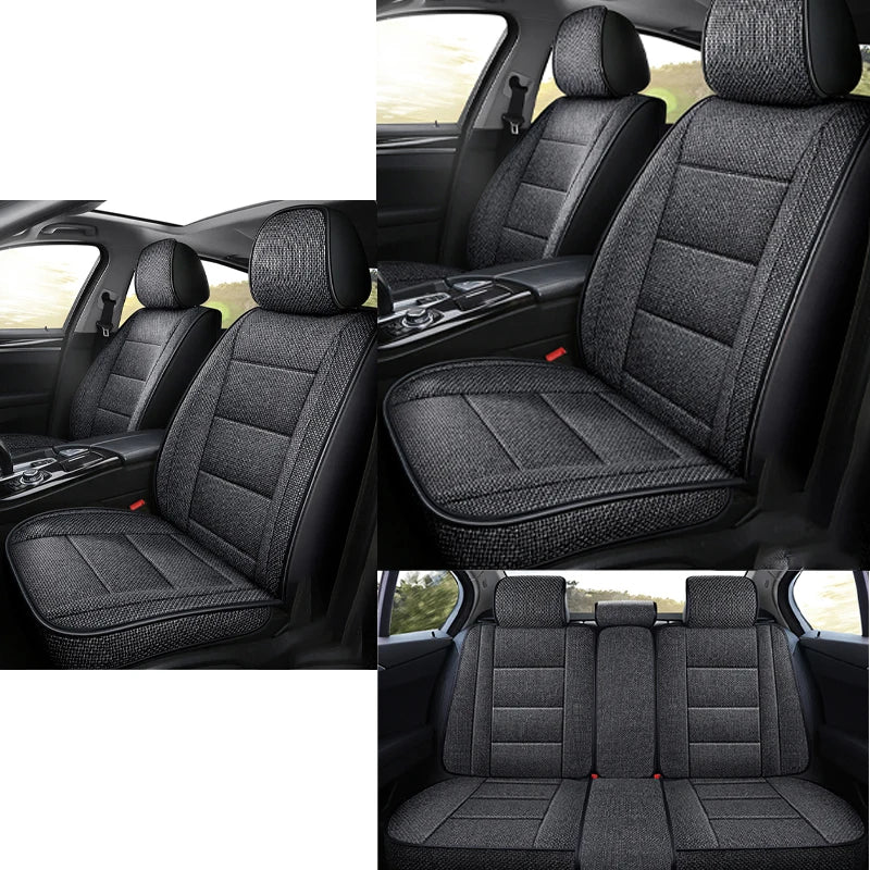 Universal Flax Car Seat Cover For Suzuki Grand Vitara SX4 Swift Ignis Auto Accessories Interior Breathable Protector Pads 차량용품