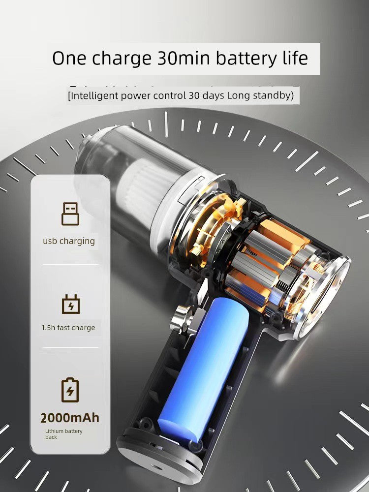 Car Window Vacuum Cleaner Wireless Charging Car For Home Groove Large Suction Power Strong Small Handheld Mini