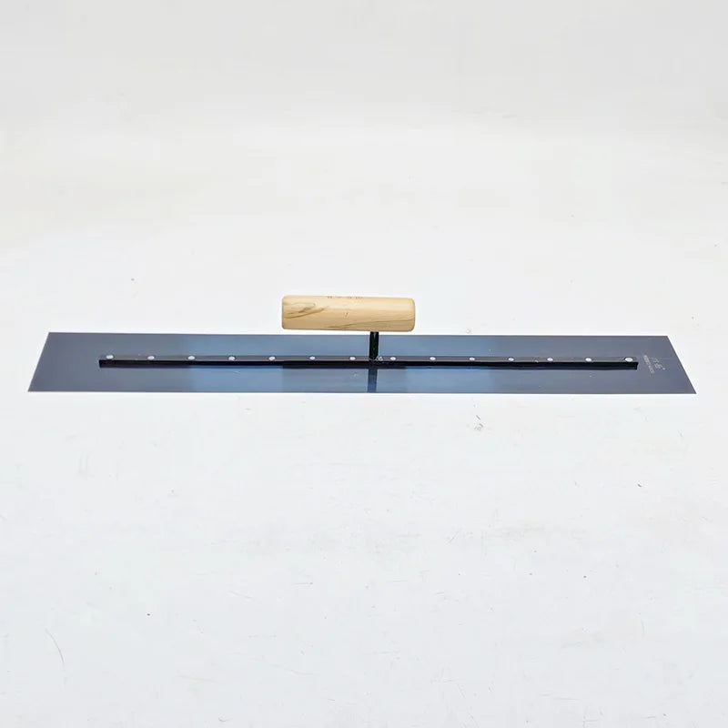 60CM Plastering Trowel Wooden Handle Blue Steel Blade Skimming Construction Putty Knife Drywall Tools Spatula for Smoothing