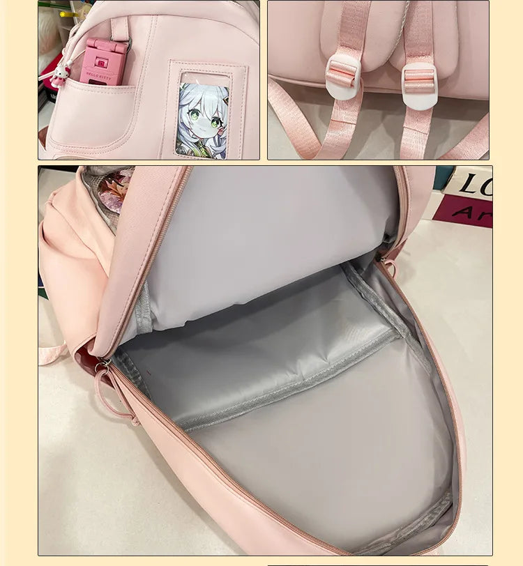 Japanese College Style Fashionable Backpack for Students Large Capacity Backpack for Women Highvalue Outdoor Backpack