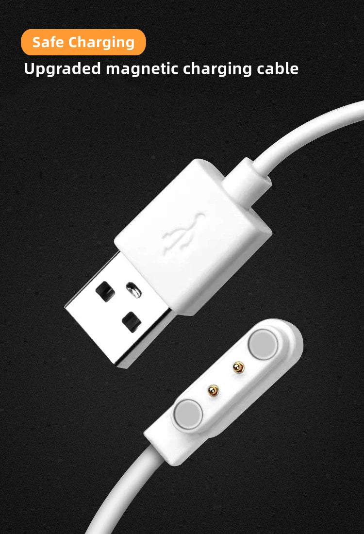 Smart Watch Magnetic USB Charger 2pin 4pin Charging Cable Line Cord Power Adapter Long Wire For Smartwatch Juicer Beauty Devices