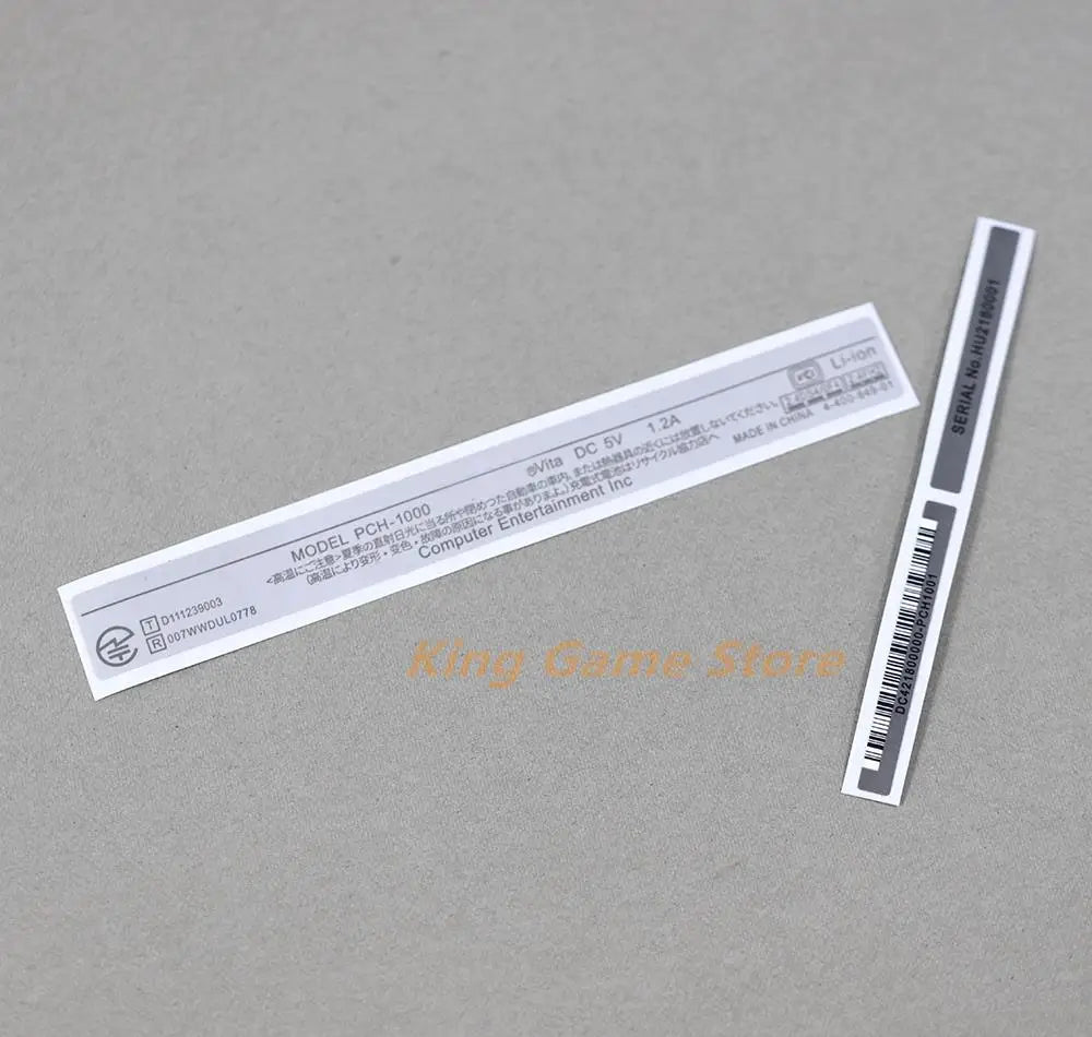 1set/lot Back Shell Case Label Sticker Replacement For PS Vita 1000 For PSV 1000 PSV1000 PCH-1001 1006 Stickers