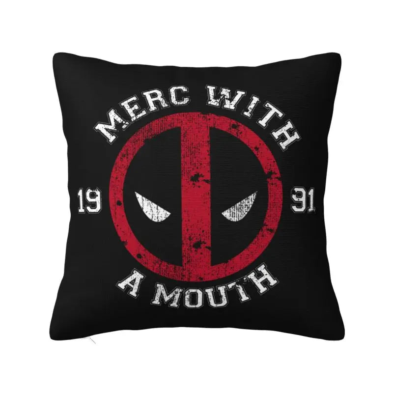 Custom Deadpool Wolverine Cartoon Manga Cushion Cover Soft Cute Pillows