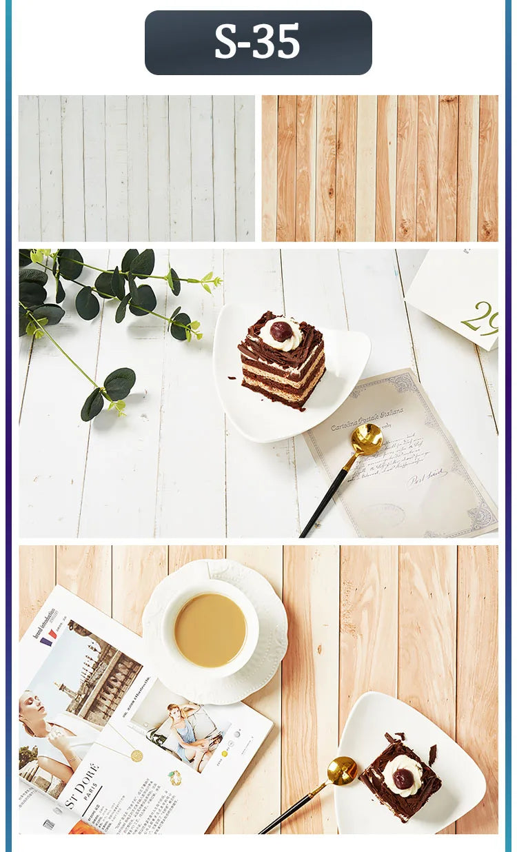 Photo Background for Food Cosmetics Photophones for Photos Art Paper 53X84cm 2Sides Photography Background Backdrops Christmas