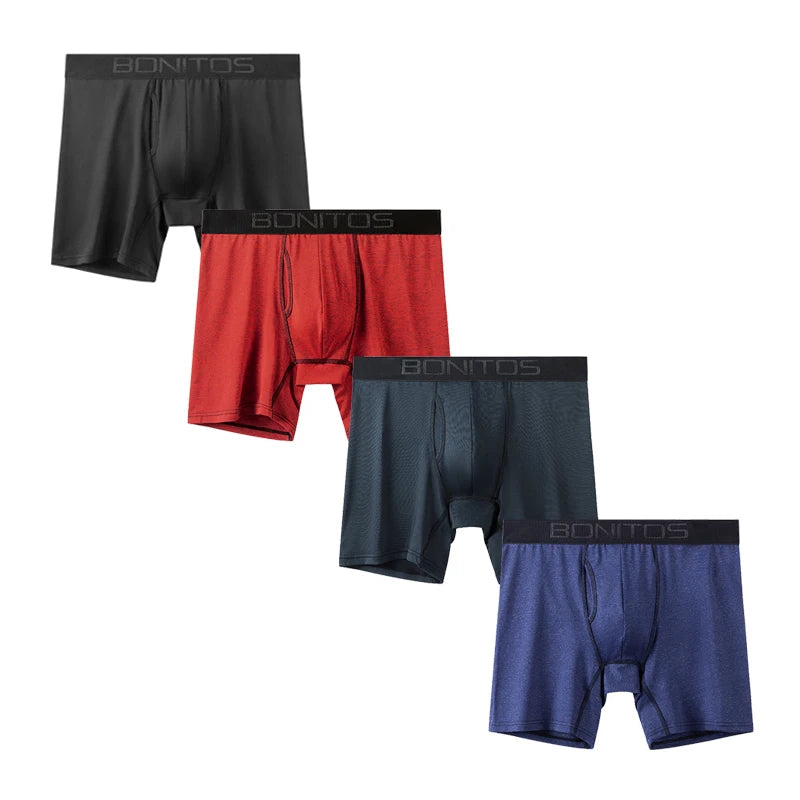 4pcs Front opening underpants men brand Boxers man sexy boxer shorts Men's panties gift underwear for mens calecon