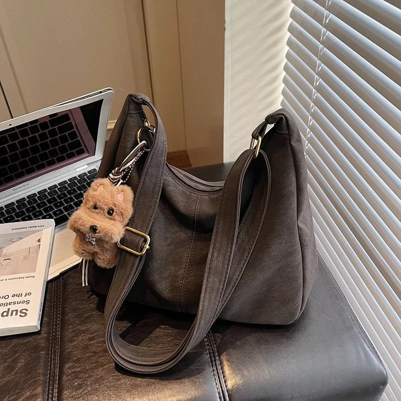 Fashion Soft PU Leather Tote Bags for Women Trend Female Simple Large High Capacity Shoulder Women Handbags Messenger Bags