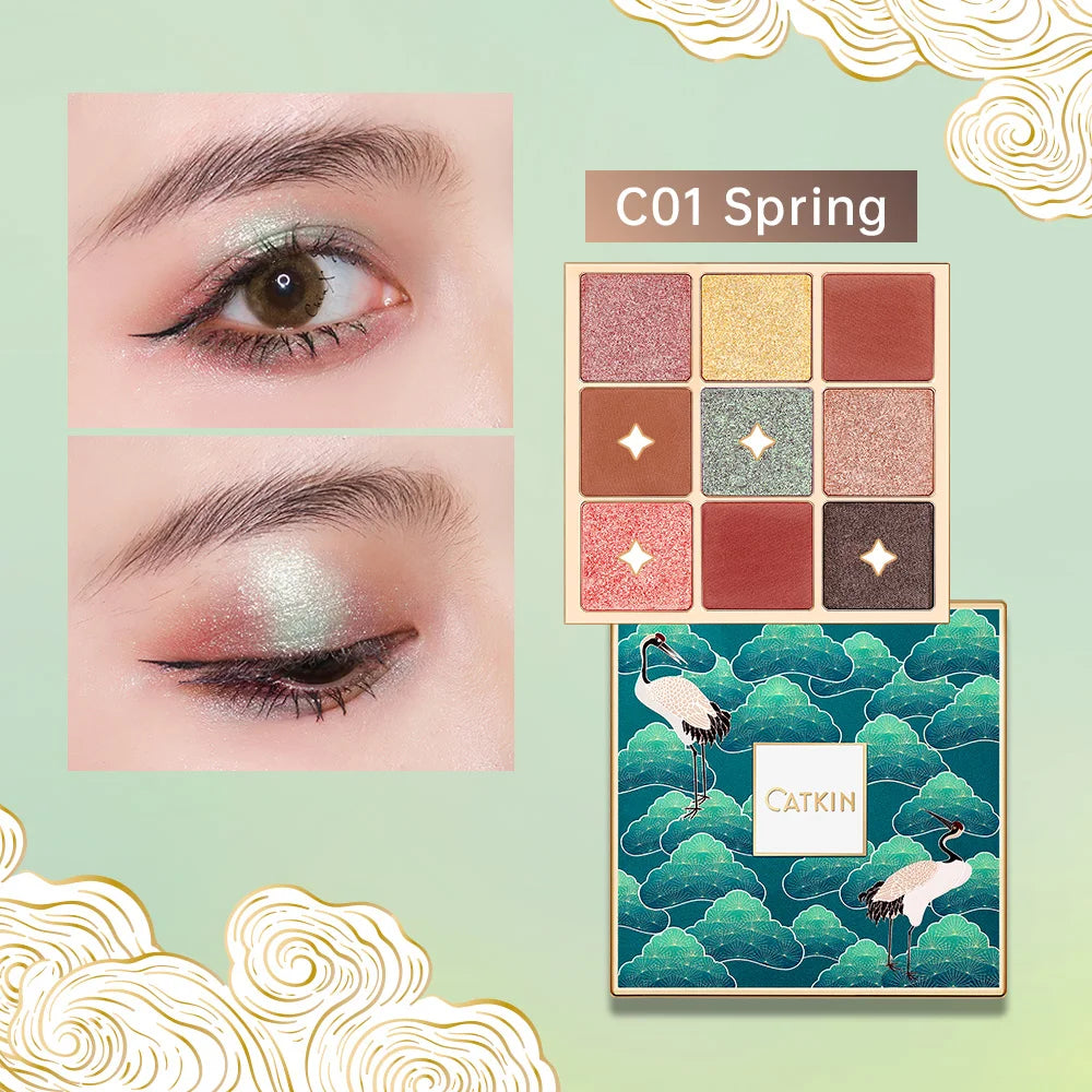 CATKIN Eternal Love Seasonal 9 Colors Eyeshadow Glitter Shimmer Matte Metallic Natural Special Chinese Modern - Hot Sales