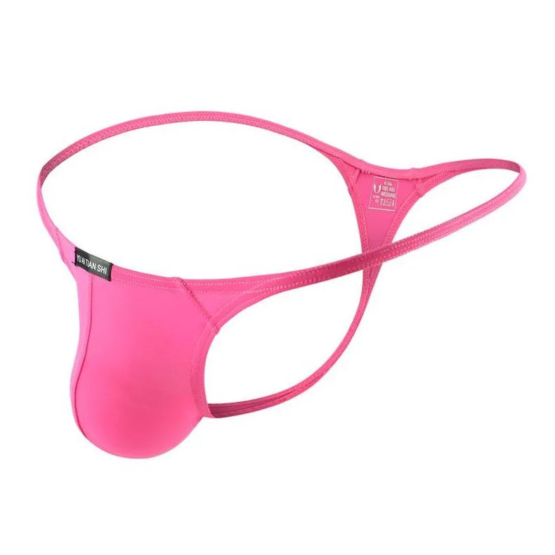 Solid Color Mens thong Elastic Seamless Man Underwear  Bikini Sexy Gay Male Jockstrap T-pants Breathable Homme Underpants Cueca