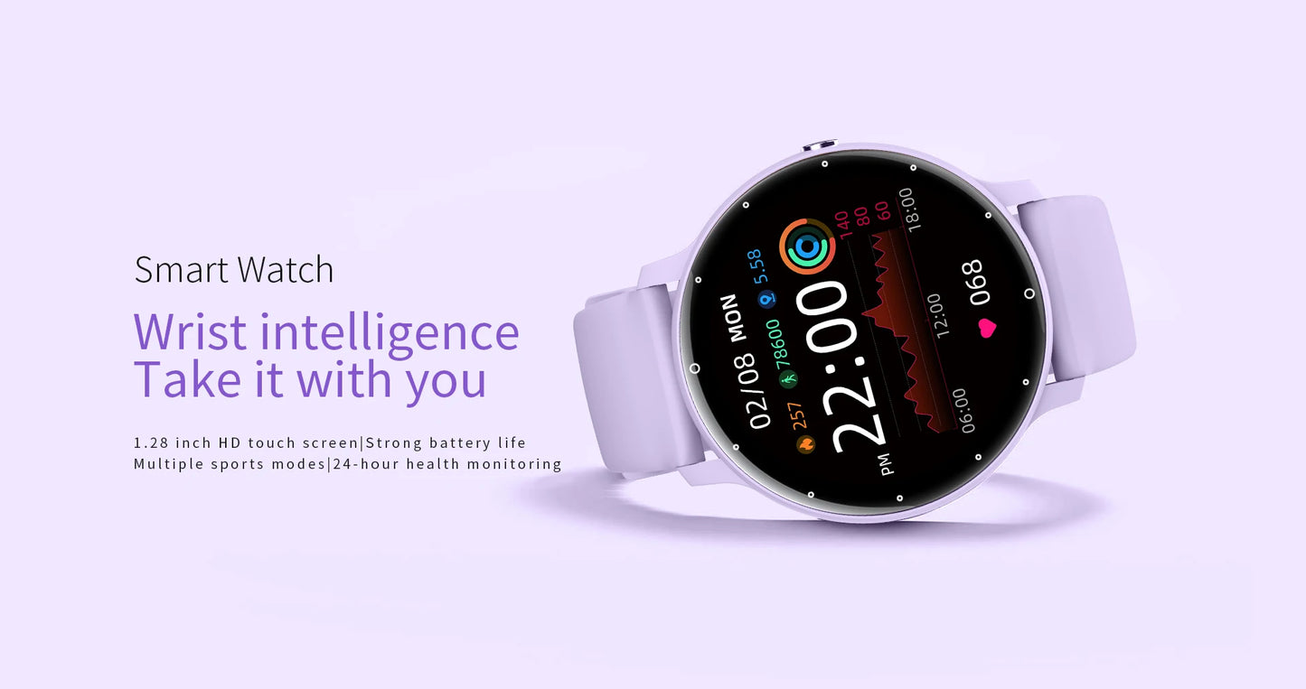 LIGE 2025 New IP68 Waterproof Sport Fitness Tracker Smart Watch Full Touch Screen Bluetooth Call Smartwatch for Men Women