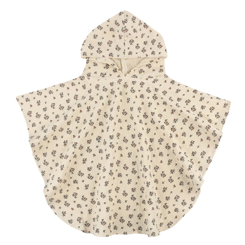 Pure Cotton Baby Towel Solid Color Muslin Baby Hooded Bath Towel Kids Newborn Swim Beach Bathrobe Quick Dry Facecloth Baby Stuff
