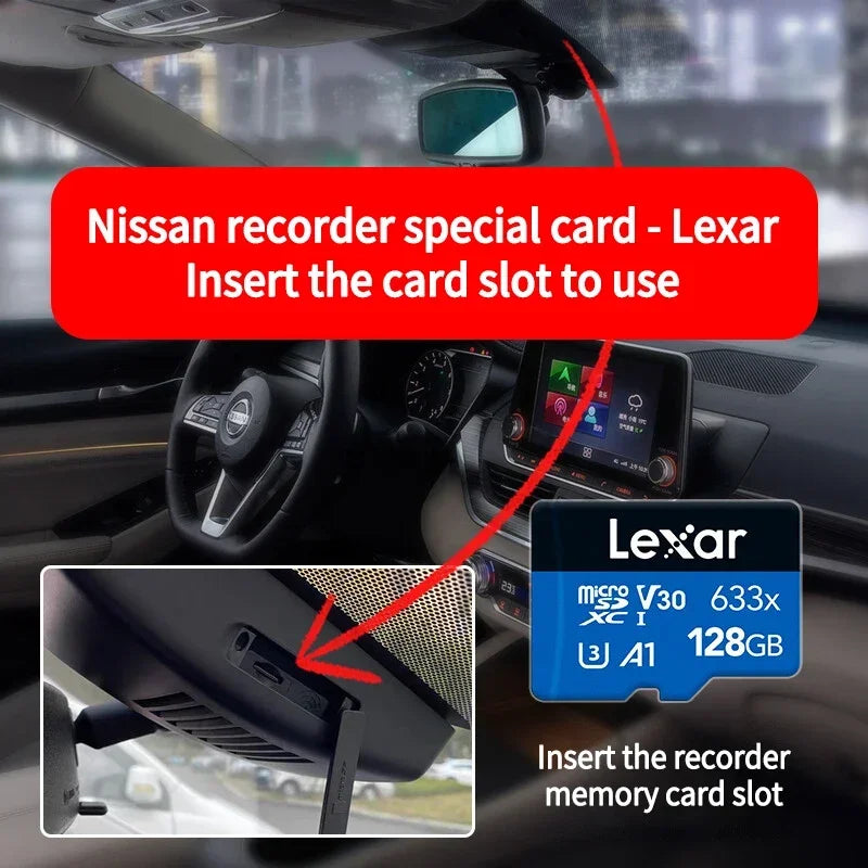 Lexar 633X Memory Card 128GB Class 10 Micro SD Card 64GB 32GB Flash Cards SDHC/SDXC UHS-I Blue TF Cards for Dashcam/Camcorder