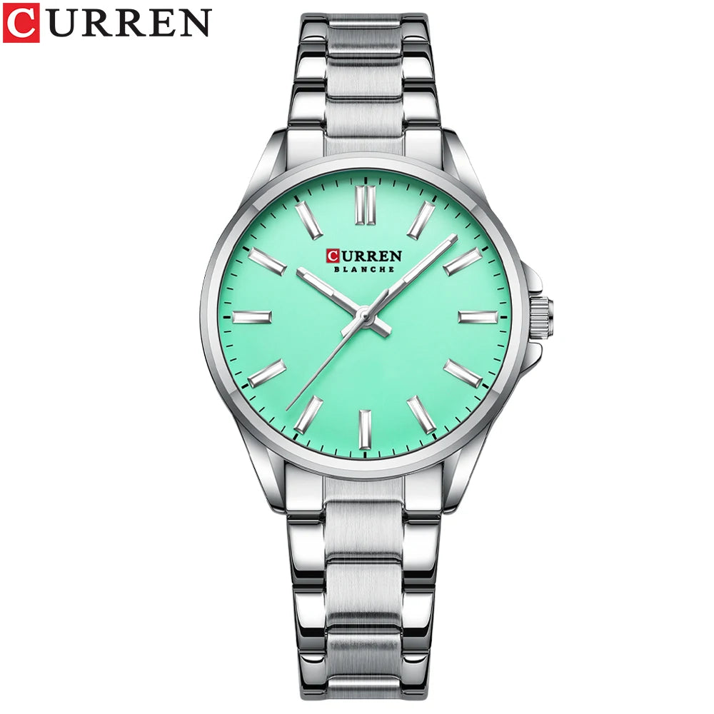 CURREN Exquisite Minimalist Women Watch Luxury Fashion Stain Steel Ladies Waterproof Quartz Wristwatch Rose Gold Female Clock