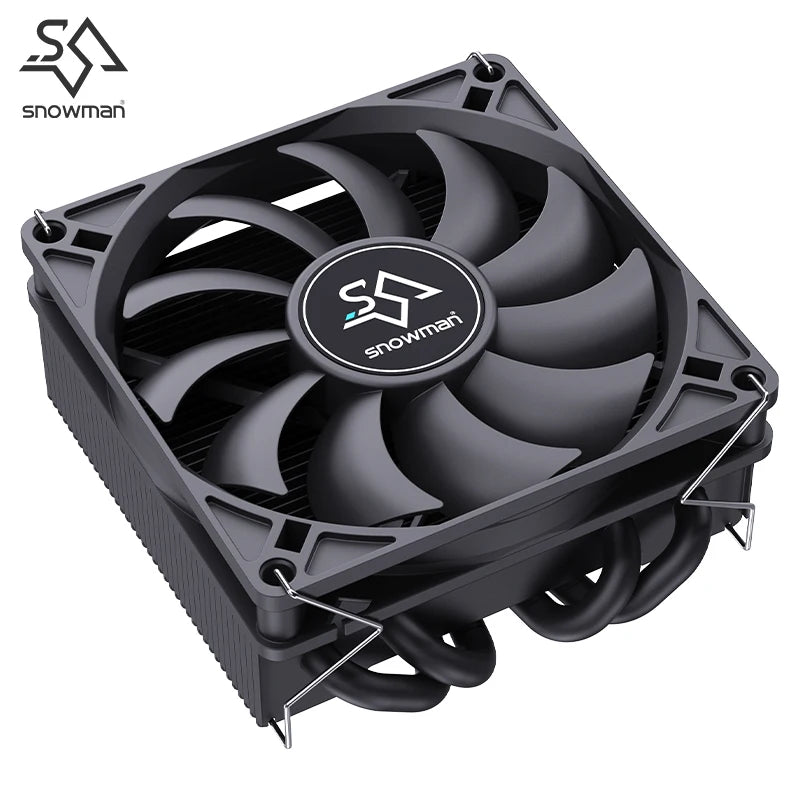 SNOWMAN MC45-4 ITX CPU Cooler Air 4 heat pipes cooling PC heat sink ARGB Fans PWM Intel LGA1851 1700 1200 1151 X99 2011 AM5 AM4