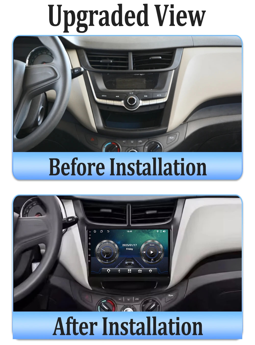 Car Radio Multimedia Player For Chevrolet Sail Aveo 2015 2016 2017 2018 2019 2020 2022 Android 15 Touch Screen GPS Carplay BT
