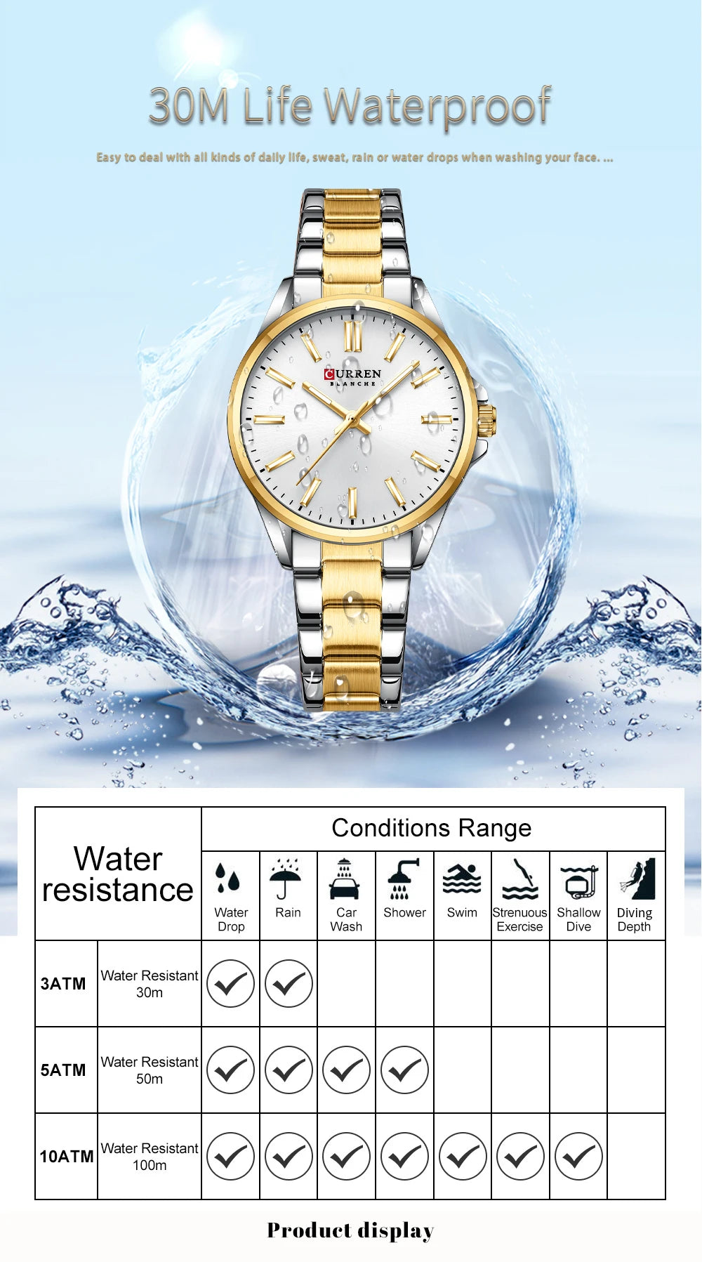CURREN Exquisite Minimalist Women Watch Luxury Fashion Stain Steel Ladies Waterproof Quartz Wristwatch Rose Gold Female Clock