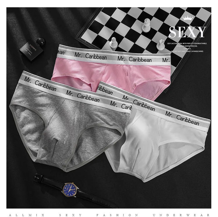SP&CITY Sports Cotton Traceless Triangle Pants Men's Mid Waist Solid Color Breathable Seamless Underpants Male Sexy Soft Briefs