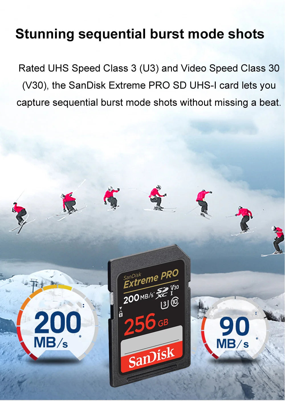 SanDisk Ultra/Extreme/Extreme PRO SD Card 256GB 128GB 64GB SDXC 32GB SDHC Memory Card C10 U1 U3 Carte SD Card  for Camera 4K UHD