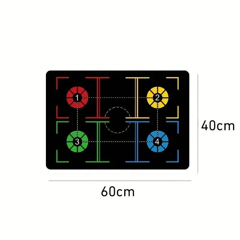 Non Slip Soundproof Basketball Training Mat Kids Youth Indoor Ball Control Dribbling Drill Thickened Safety Home Gym