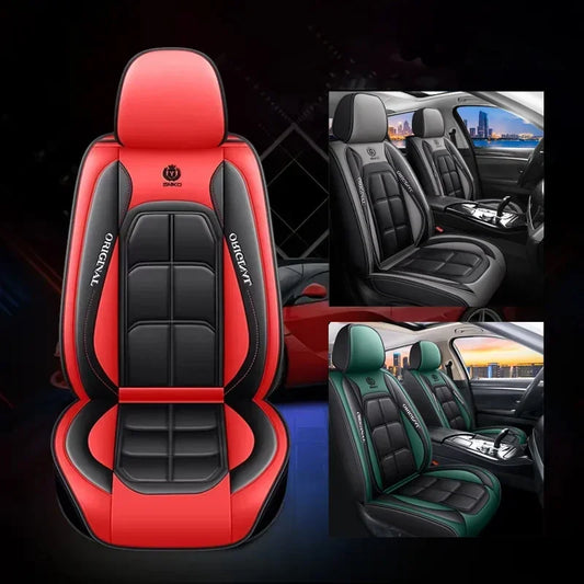 Car Seat Cover Set, 5 Colors , Universal Fit, Full Coverage, Stylish & Durable, Enhance Car Interior Accessories
