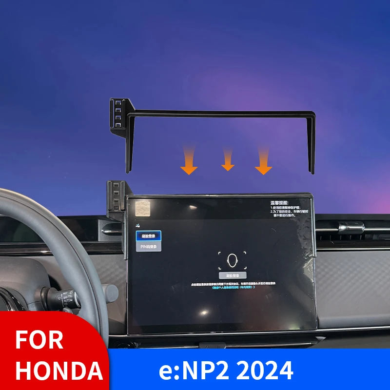 For Honda e:NP2 2024 Screen Panel Fixed Base Car Phone Holder Wireless Charging Bracket Gravity Stand Car Accessories