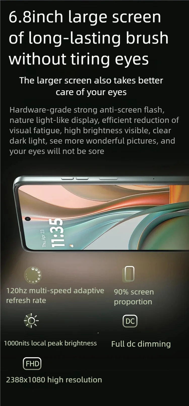 Motorola Moto G75 5G Global ROM Smartphone Snapdragon6 Gen3 5000mAh 6.8" 120Hz  50MP Camera