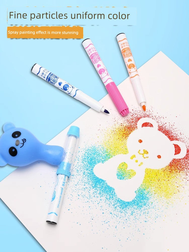 Master 12-Color Children's Watercolor Painting Tools Spray Pen