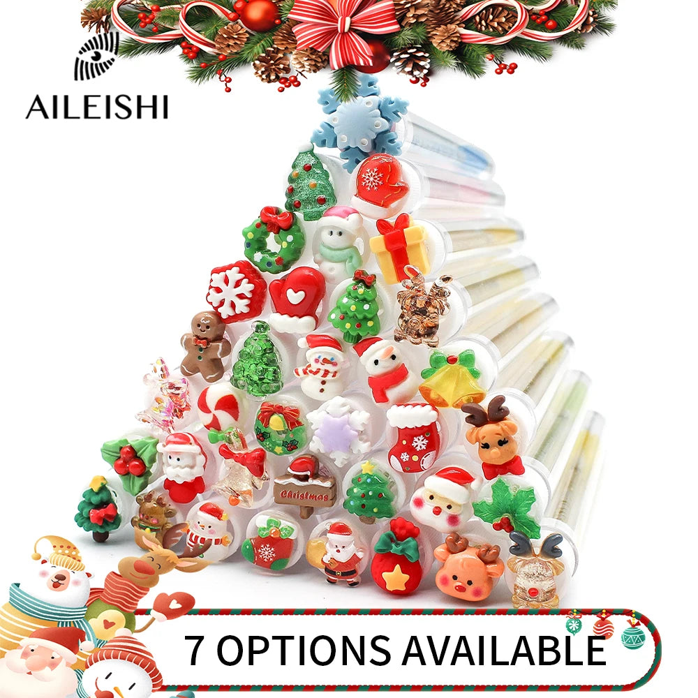 Christmas Eyelash Brush Tubes With Lash Reusable Mascara Wands Replaceable Makeup Applicators Dust-proof Lash Extension Supplies