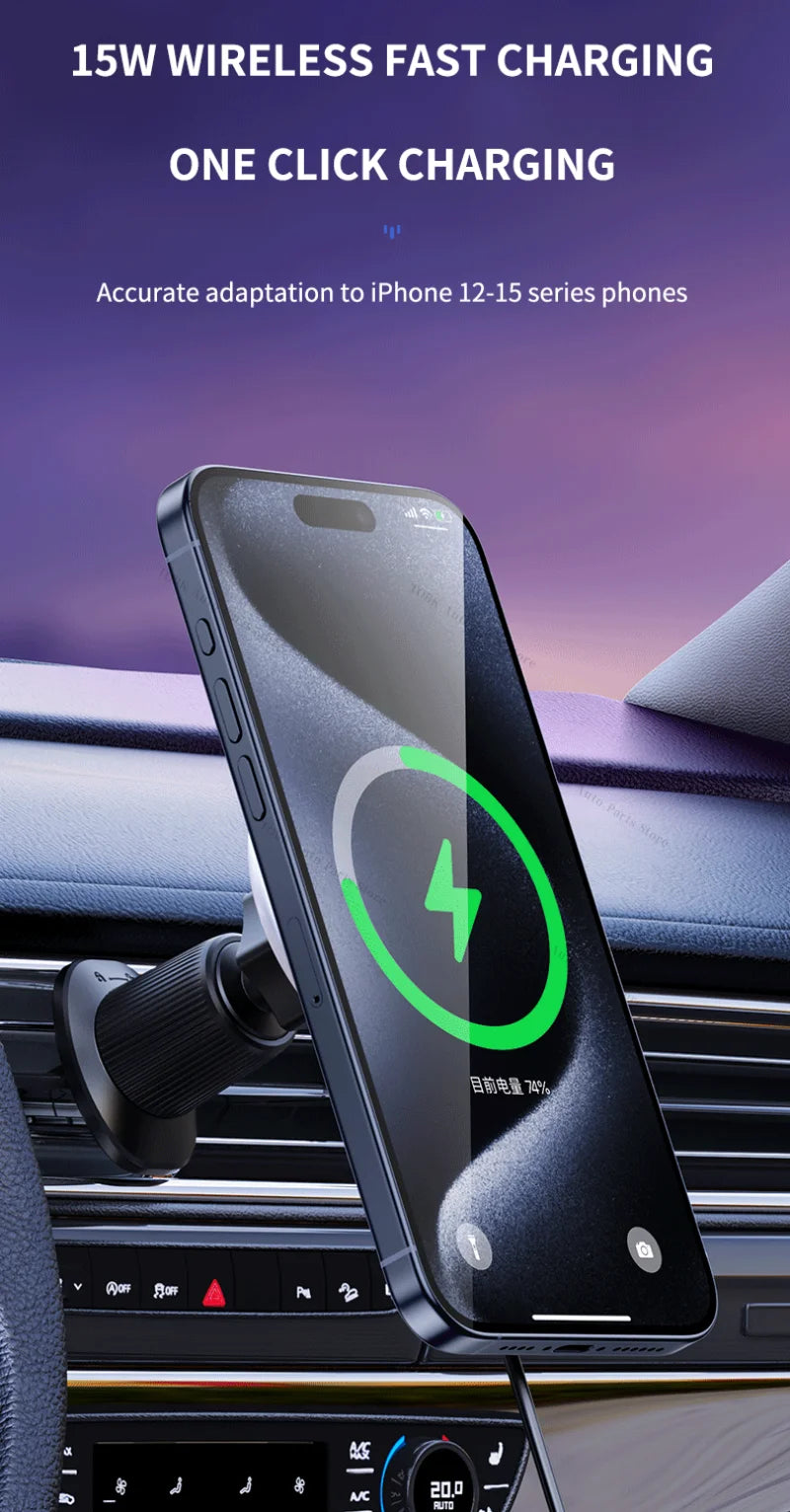 Magnetic Car Phone Holder For Audi Q3 8U 2013-2017 2018 Wireless Charging Special Fixed Bracket Base MagSafe Mount Accessoires