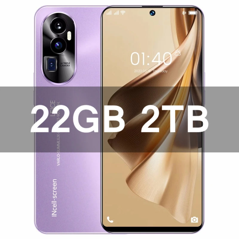 2026 Original Reno 10 Pro Phones Celular SIM Phone Unlocking Mobile Smartphone Qualcomm 8 Gen 2 Dua 5G 7.3 Android 16GB+1T AC6