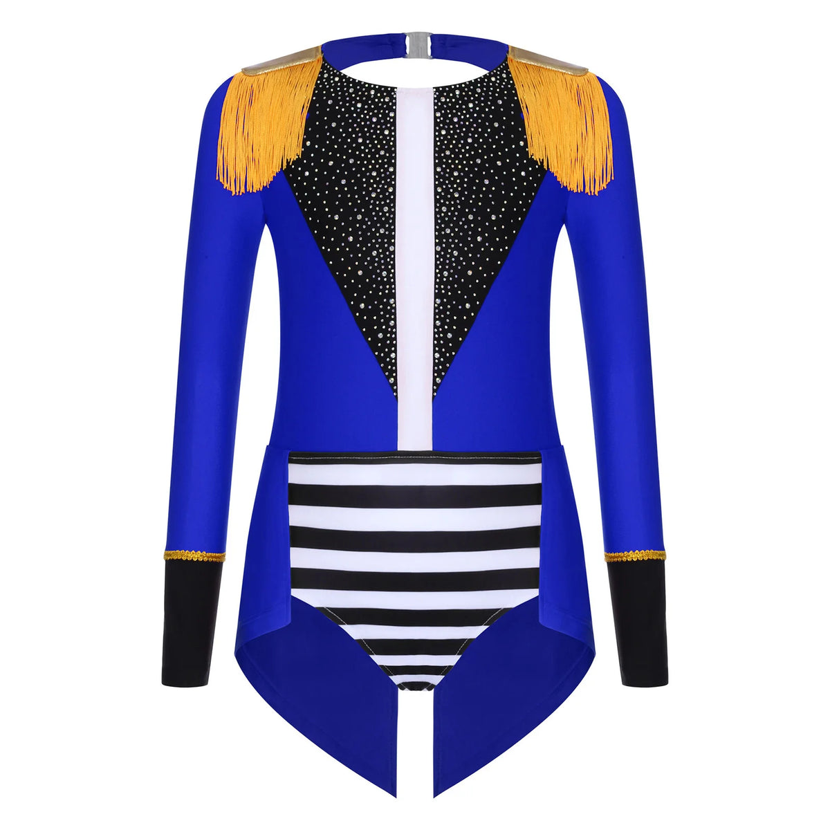 Halloween Costume Romper Circus Ringmaster Cosplay Carnival Party Shiny Sequins Leotard Dress Drum Majorette Magician Dress Up