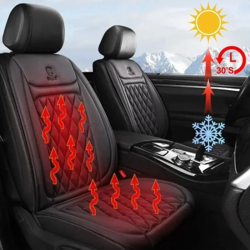 12-24v Heated Car Seat Cover 30' Fast Car Seat Heater Cloth/Flannel Warmed Heated Car Seat Protector 25W Heating Cover