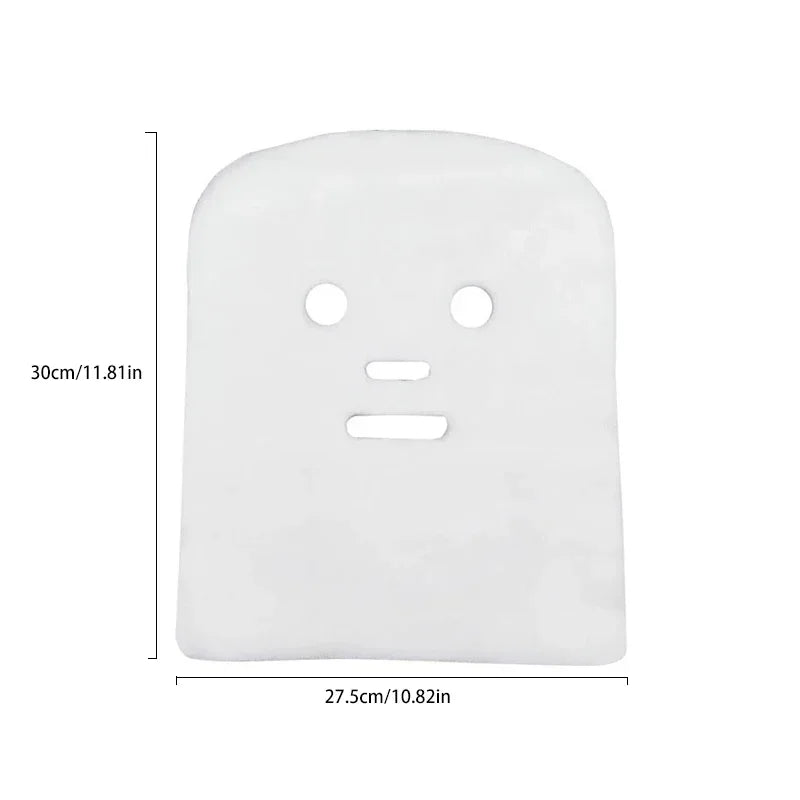 100PCS White Pure Cotton Soft Disposable Gauze Face Mask Paper Sheet Beauty Salon Special Gauze Absorption Non-Irritating
