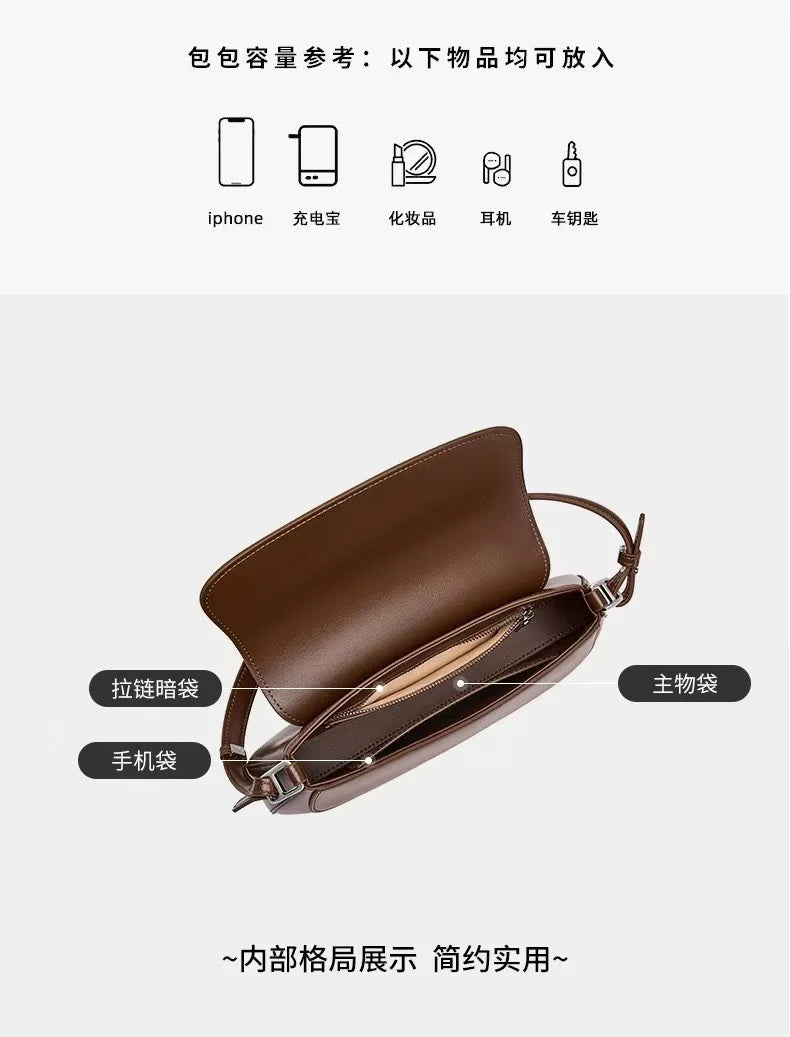 Luxury Designer Women Shoulder Crossbody Bags Small Pu Leather Trend Female Underarm Bag Fashion Ladies Flap Handbags Bolsas