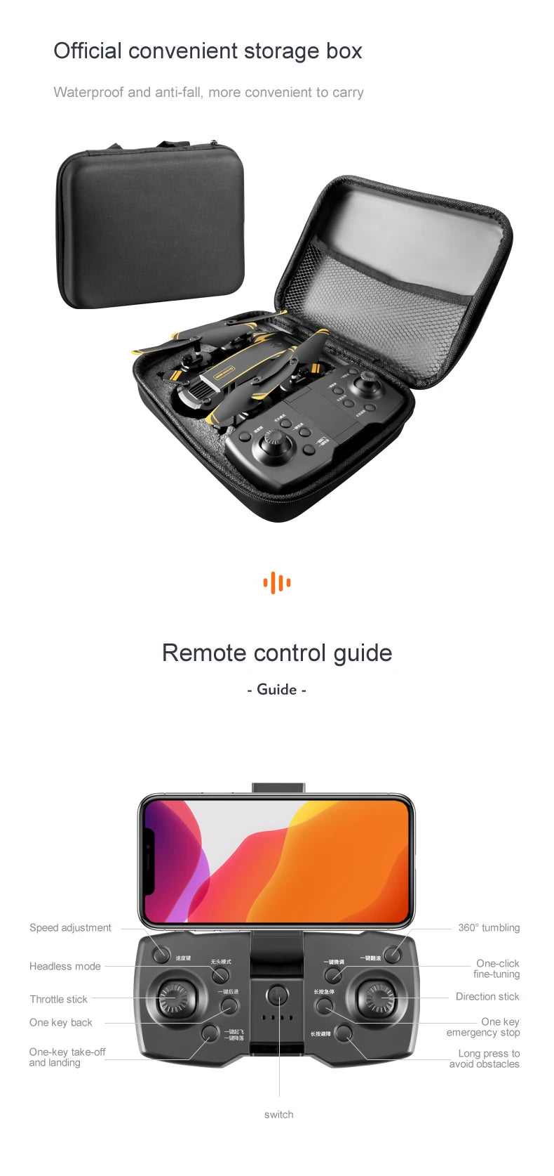 NEW G6 Mini Drone RC Camera Dron Remote Control Quadcopter Follow Me Helicopter Circle Fly Drones For Kids Toys Birthday Gift