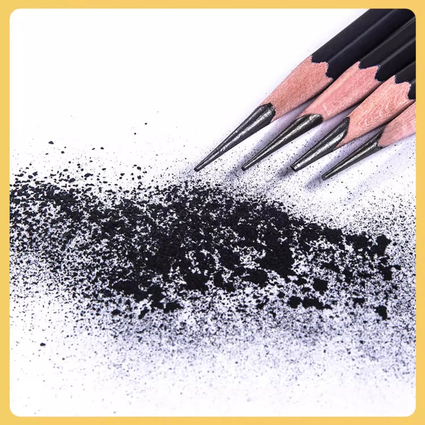 Sketching Pen Set Drawing Kit Student Portable Pen Curtain Charcoal Pencil Sketch Pencil Charcoal Stick Sharpener Eraser Set Box