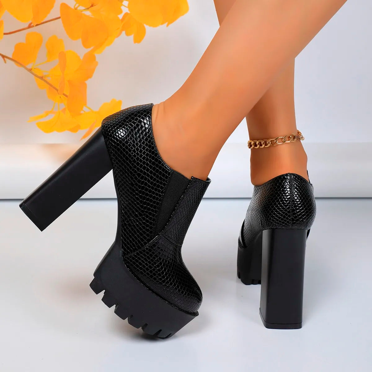 Ladies Shoes 2025 New Brand Slip-on Women's High Heels Hot Sale Round Toe Party Pumps Plus Size Super High Shoes for Women