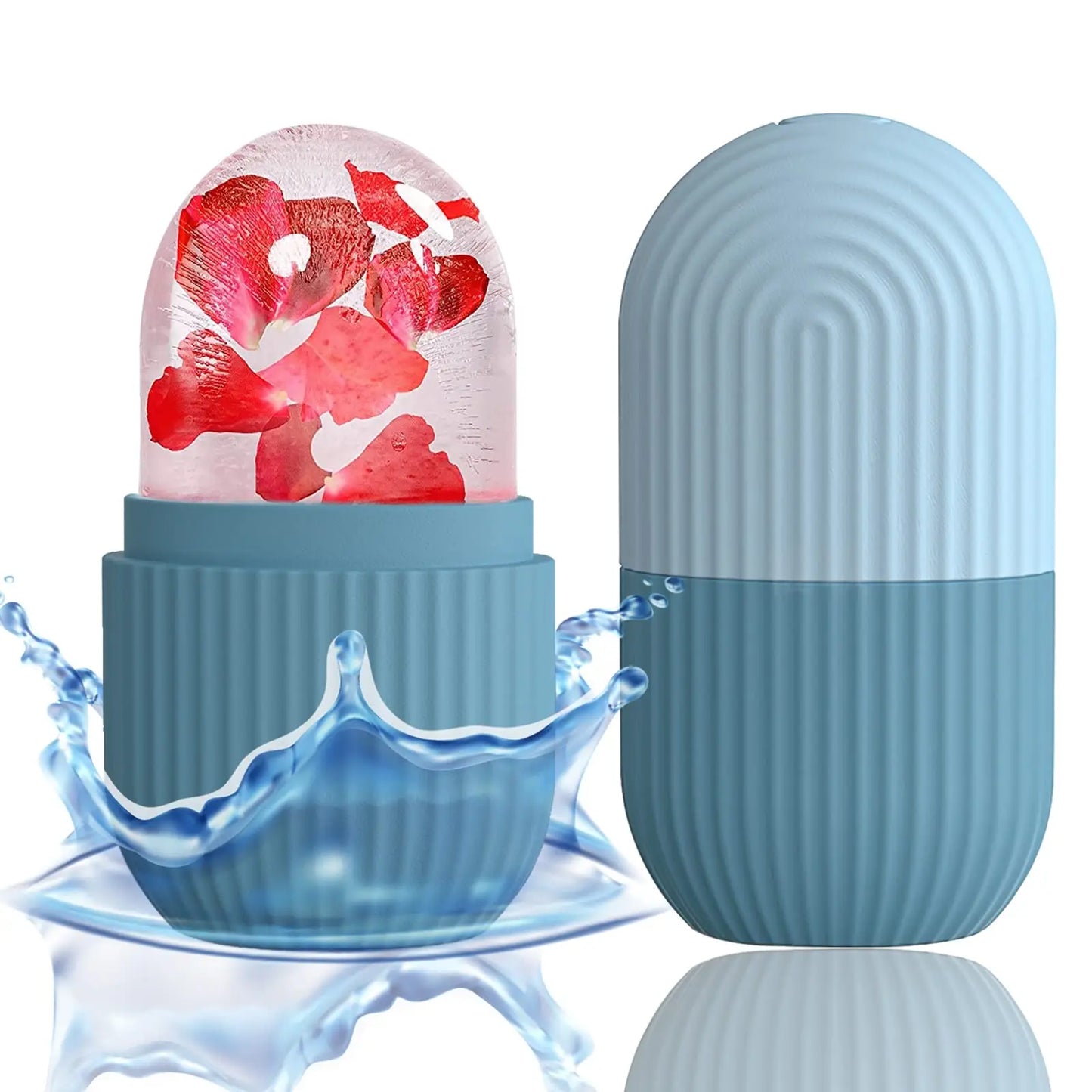 Ice Face Roller Stainless Steel Face Roller Gua Sha Tool,Facial Ice Roller Mold for Face Eye Skincare Tools Lifting Contouring