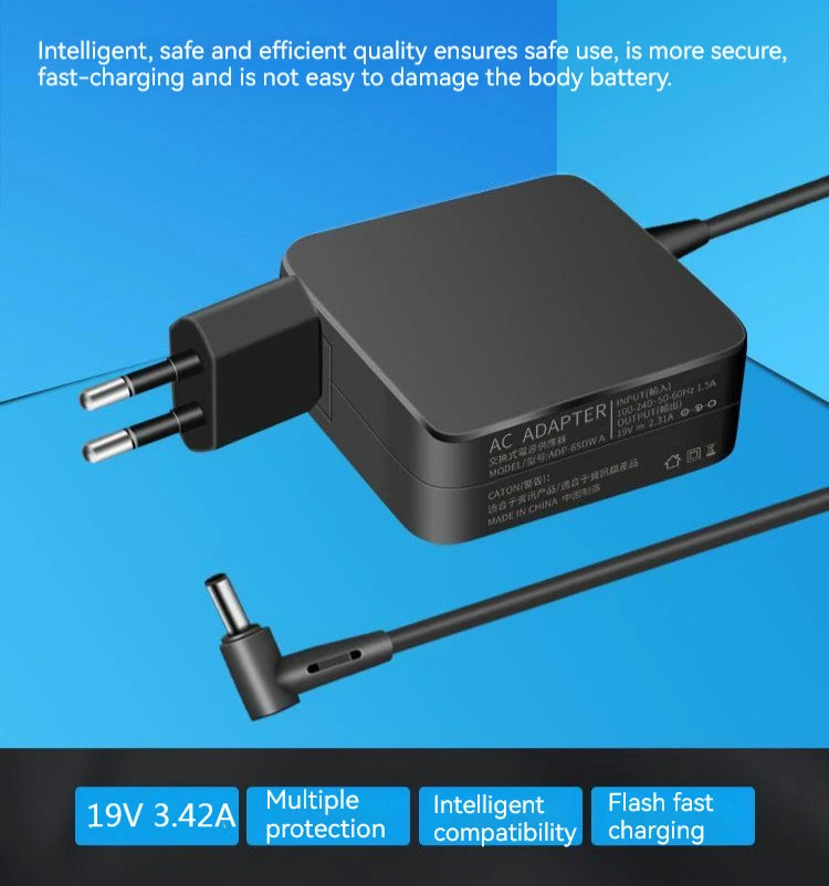 19V 3.42A 65W 4.0*1.35MM Laptop Ac Adapter Charger For Asus X453M F756U X556U F302L Q324U R558UJ R557U A556UF X503S Q504U K540LA