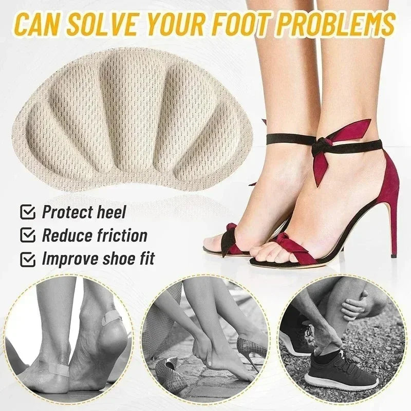 12pcs Foot Care Self-Adhesive Heel Protector Sticker Insoles for Sport Running Shoes Pad Adjustable Heel Liner Pain Relief pads